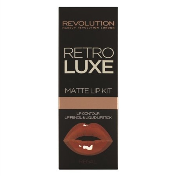 Makeup Revolution - Retro Luxe Matte Lip Kit Regal - Picture 1 of 3